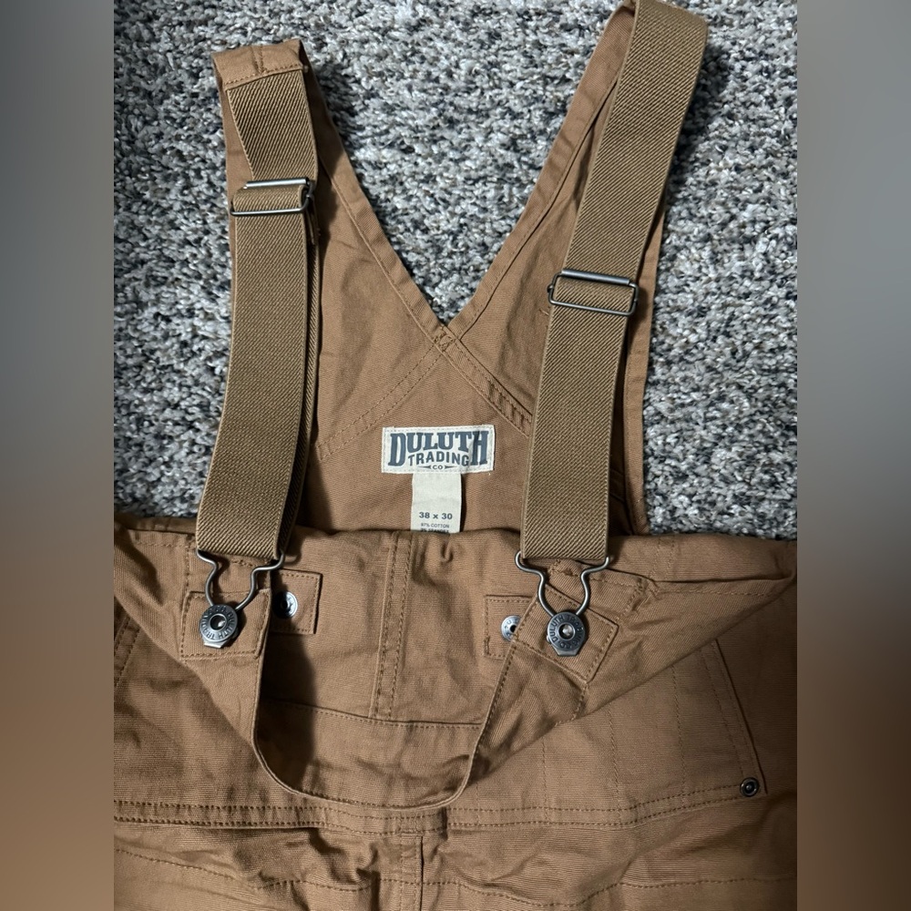 Duluth Trading Co. | Men's DuluthFlex Fire Hose Bib Overalls | 38x30 - Picture 3 of 3